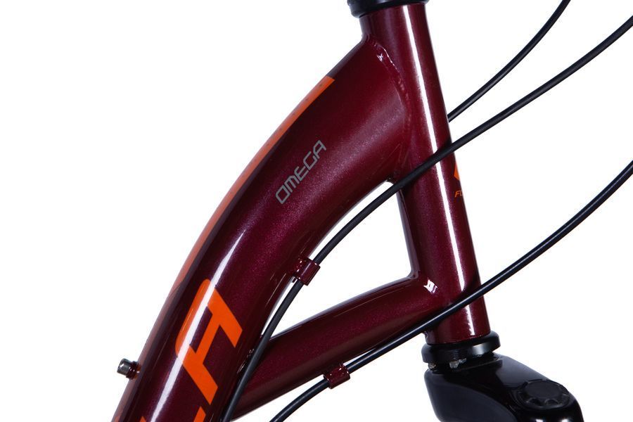 Велосипед міський жіночий ST 26" Formula Omega AM Vbr рама 18" 2024 з багажником червоний (OPS-FR-26-724)
