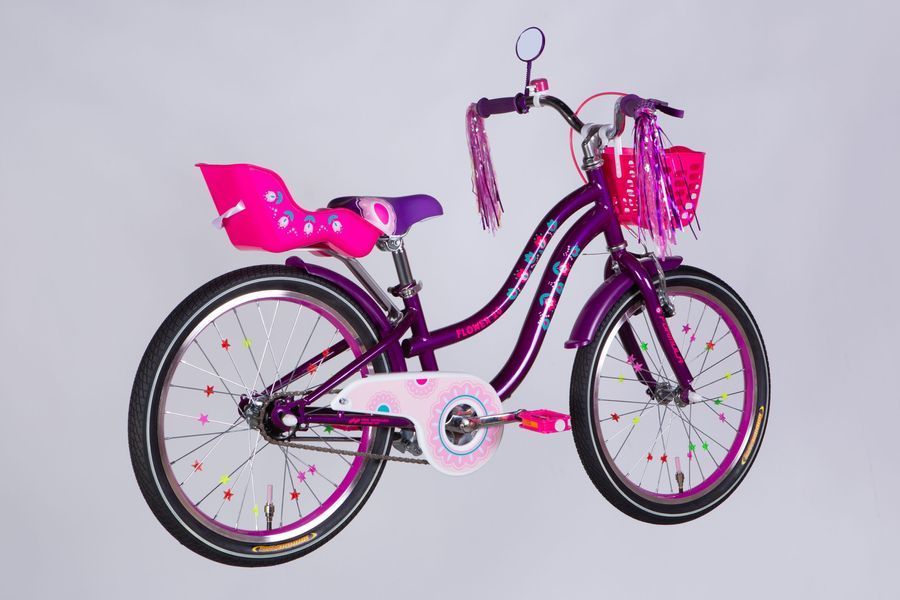 Велосипед дитячий для дівчинки ST 20" Formula Flower Premium рама 10" 2025 фіолетовий (OPS-FRK-20-222)