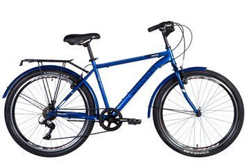 Велосипед міський ST 26" Discovery Prestige Man Vbr рама 18" 2024 з багажником синій (OPS-DIS-26-586)
