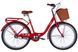 Велосипед міський жіночий ST 26" Dorozhnik Lux PH рама 17" 2024 з кошиком та багажником червоний (OPS-D-26-251)