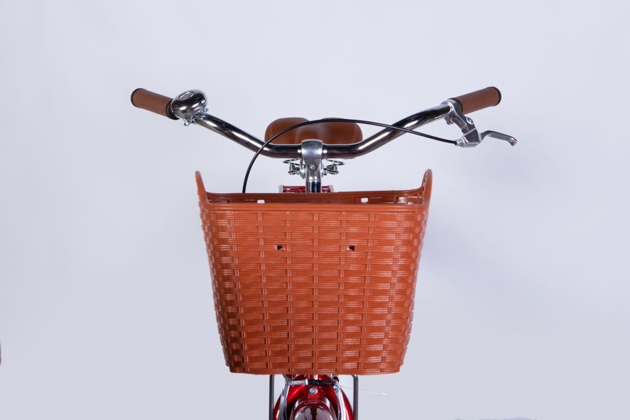 Велосипед міський жіночий ST 28" Dorozhnik Aquamarine рама 19" 2025 з кошиком та багажником бордовий (OPS-D-28-492)